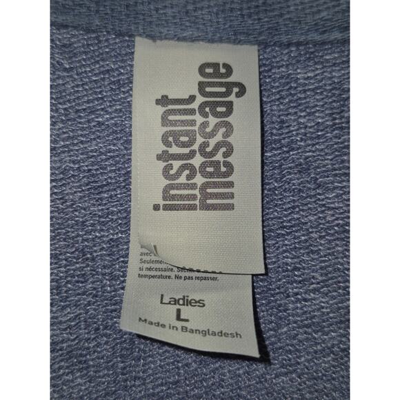 Instant Message womens size large gray Coca Cola sweater 7187 - Picture 2 of 7